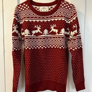 Maroon Holiday Sweater
